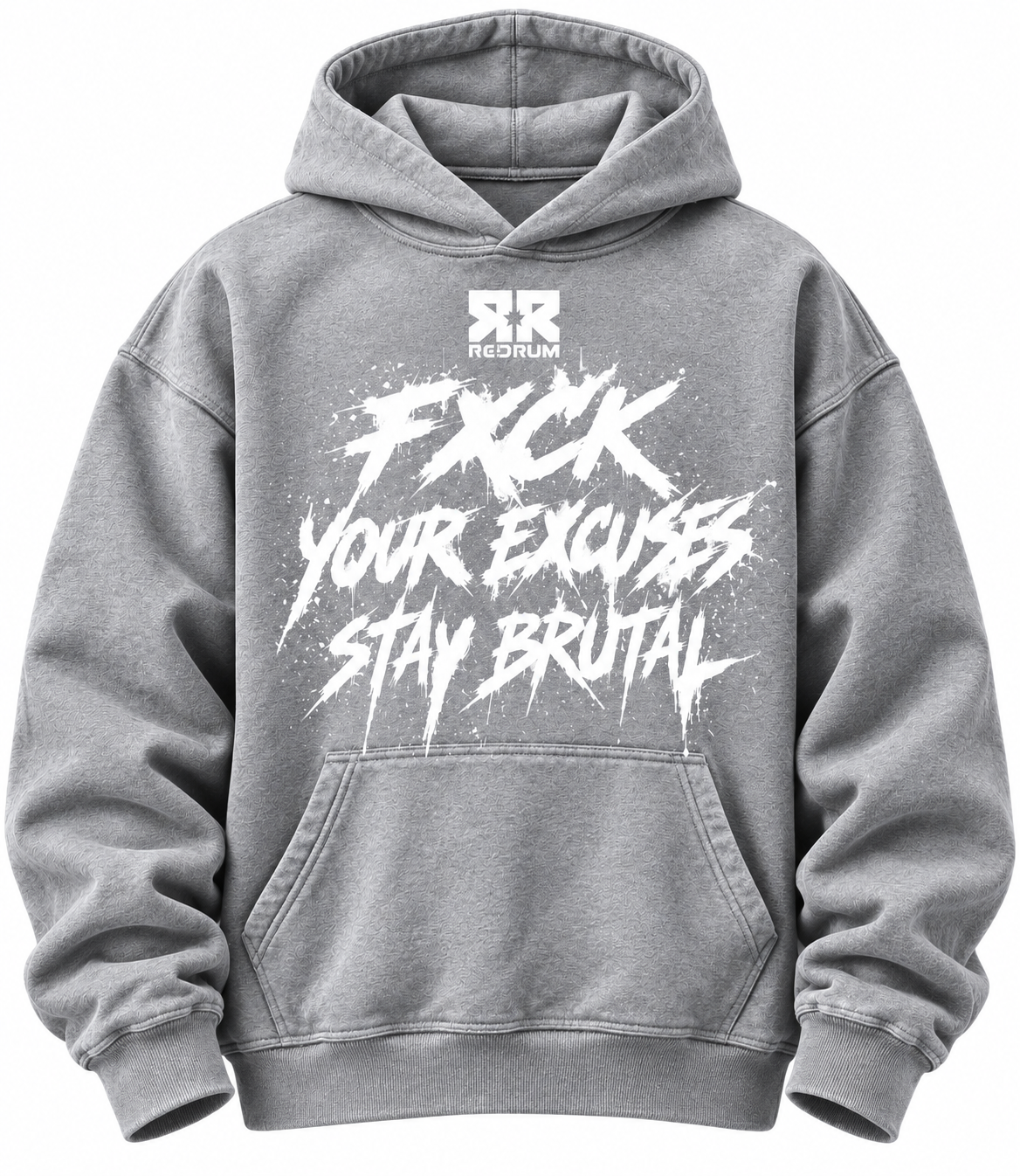 REDRUM NUTRITION FXCK HOODIE GREY