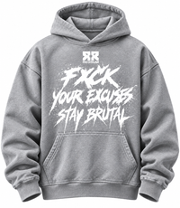 REDRUM NUTRITION FXCK HOODIE GREY