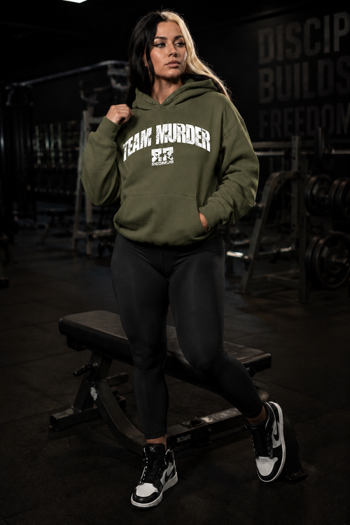REDRUM NUTRITION TEAM MURDER HOODIE MILITARY GREEN